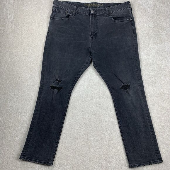 American Eagle 360 Extreme Flex Slim Taper Jeans Men's Size 40 Distressed - Picture 1 of 16